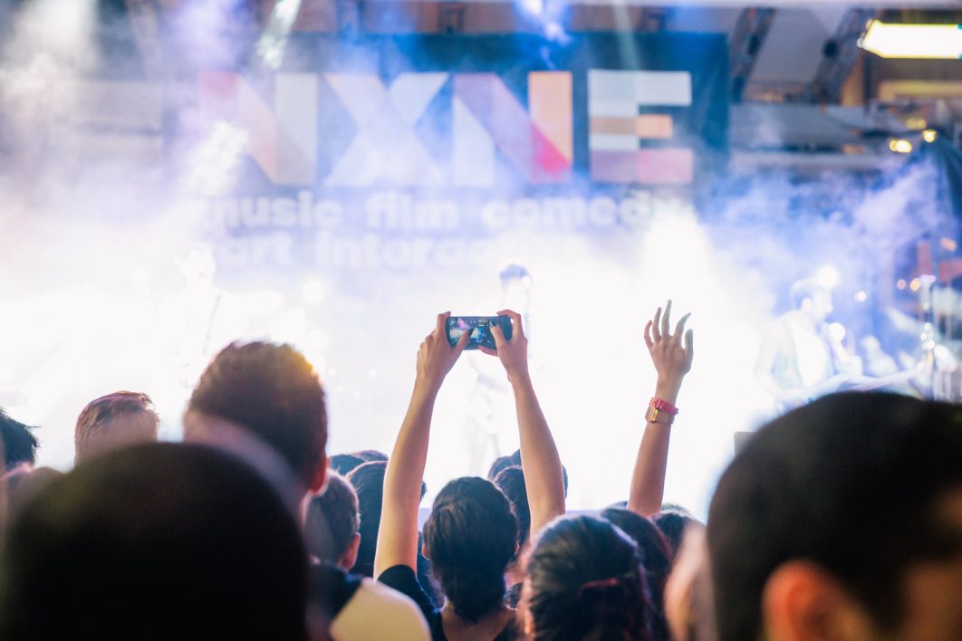 Concert Audience with Smartphone