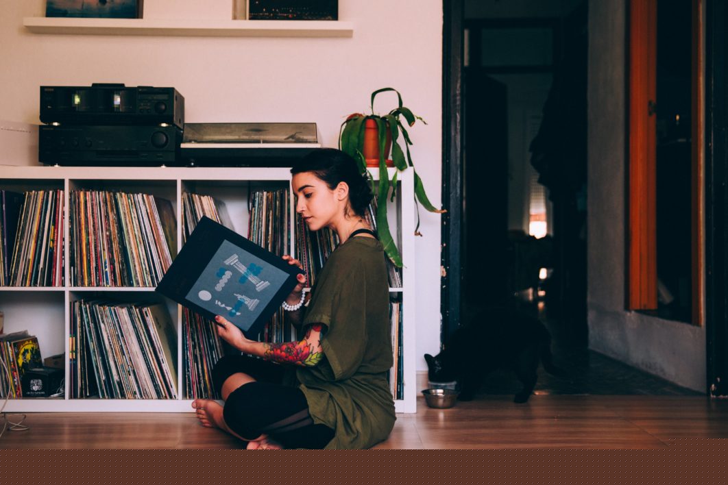 Woman Sitting Reading