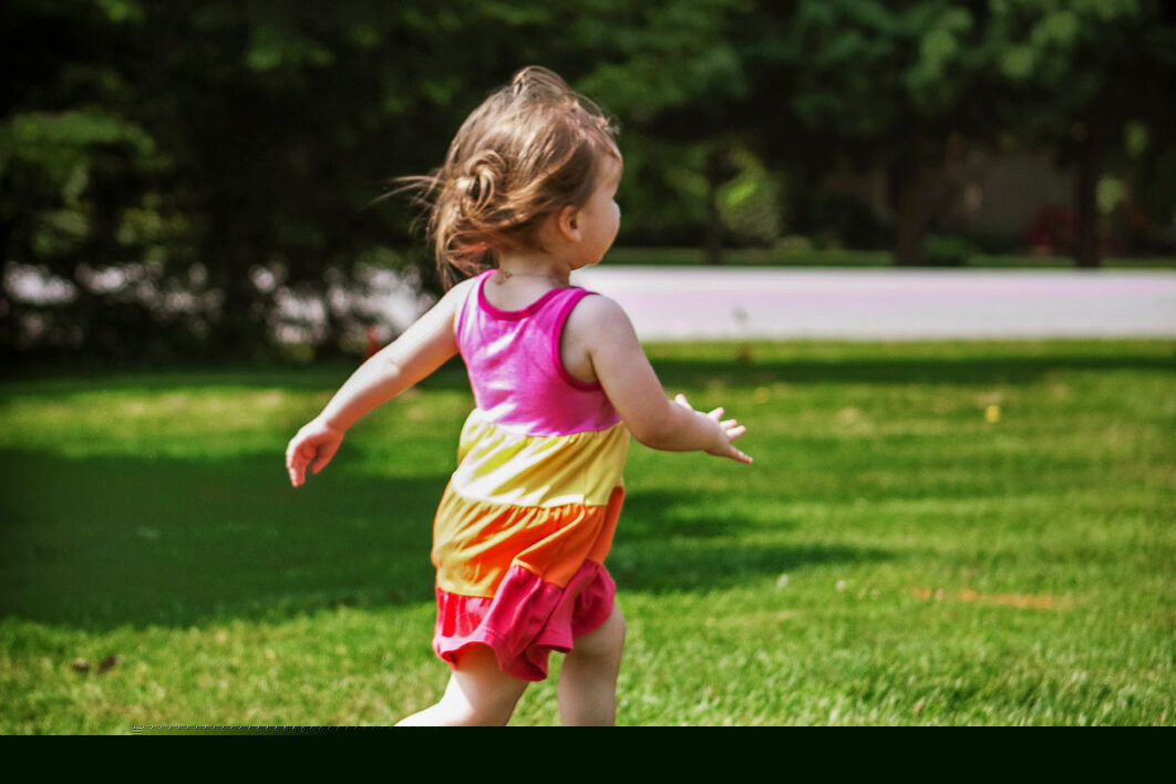 Child Grass Running