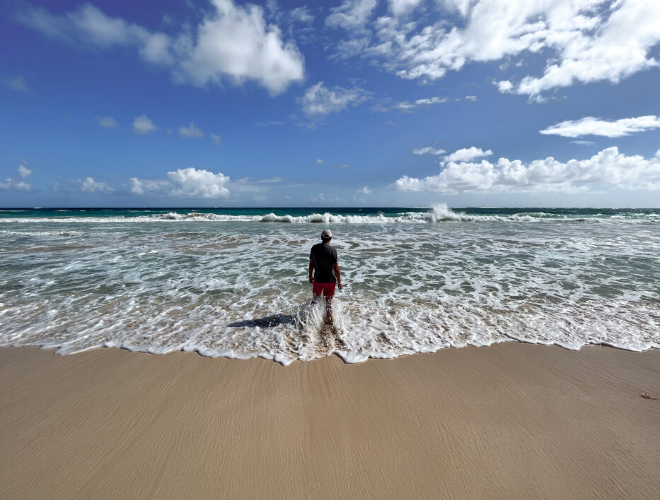 Person Standing Beach Person Standing Beach